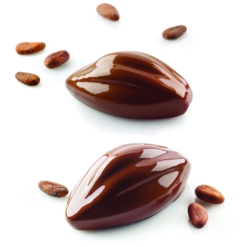 MOULE SILIKOMART PROFESSIONNEL 6 CABOSSES CACAO